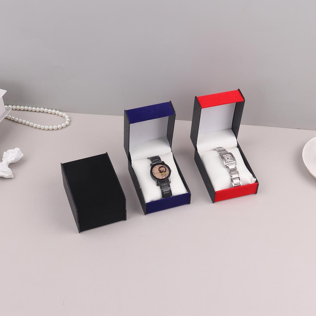 Премиум PU / бархатный ящик для хранения часов, одинарный ящик для часов на День святого Валентина, мужской и женский подарок, унисекс, держатель для дисплея наручных часов, дорожный