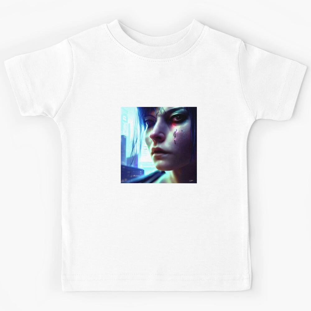 FUTURE CITY DRAWING #003 (FRAMED) Kids T-Shirt