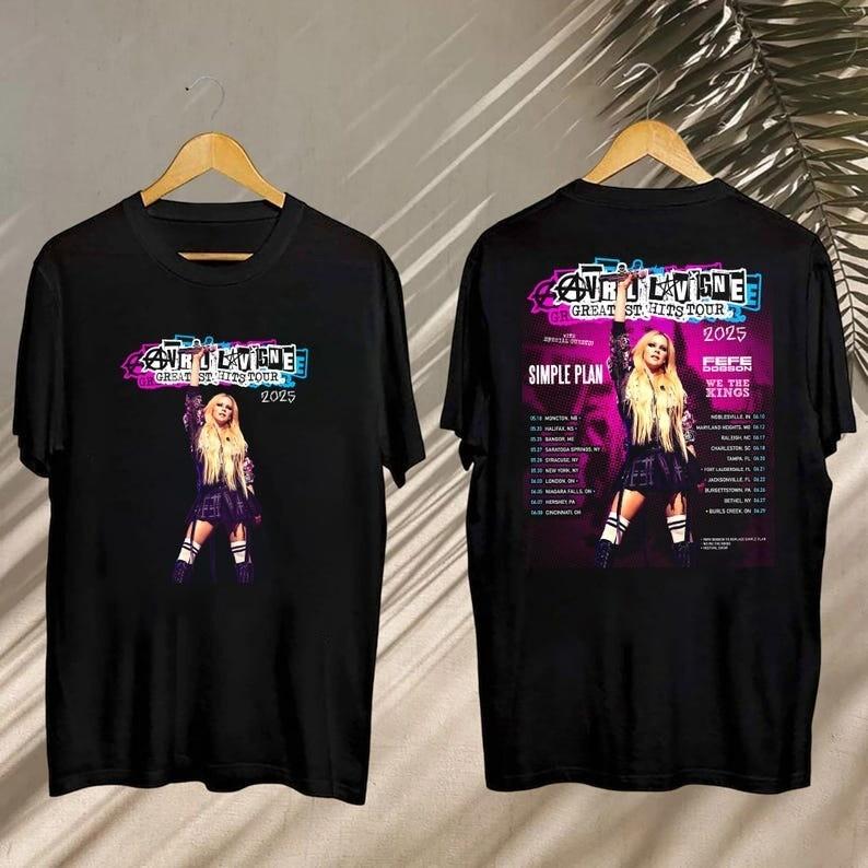 Avril Lavigne Greatest Hits Tour 2025 Shirt Avril Lavigne 2025 Concert Unisex T-Shirt