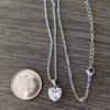 Heart Necklaces For Women Stainless Steel Gold Color Chain Zircon Heart Pendant Choker Necklace Wedding Boho Jewelry Gift Femme