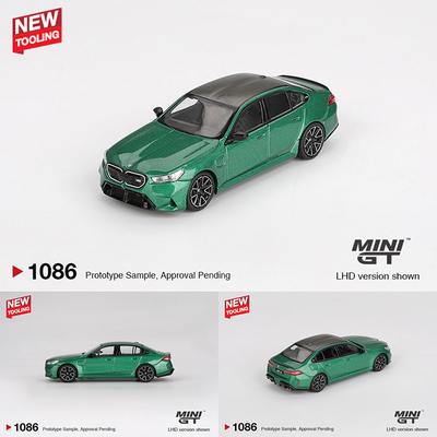MINIGT 1086 В наличии 1:64 BMW M5 G90 Isle Of Man Green Metallic Металлическая Модель Машинки Коллекция Игрушки