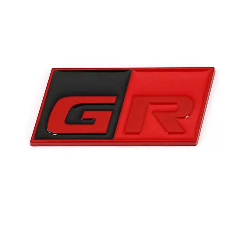 3D Metal GR Sport Logo Car Front Hood Grille Emblem AGSDGH7 Badge Auto Side Fender Decal Sticker for Toyota HV YARiS RZ RC RS Prius