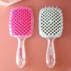 Парикмахерская расческа для разглаживания волос, изогнутая щетка для волос с вырезом, используемая для укладки, расчесывания и массажа расчески для волос на коже головы