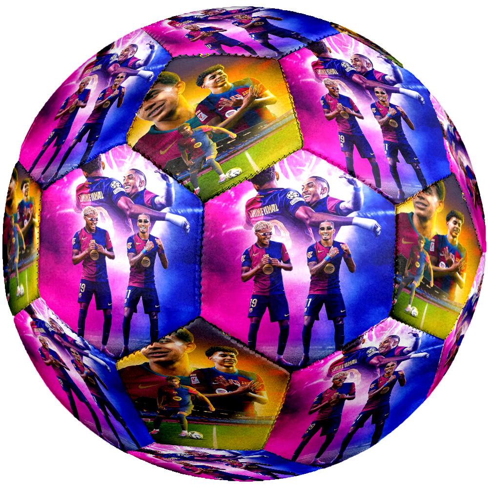 Lamine Yamal's Champions Celebration Moment Size 5 Soccer Football Machine-Stitched Indoor/Outdoor Universal Football Perfect Commemorative Gift for S