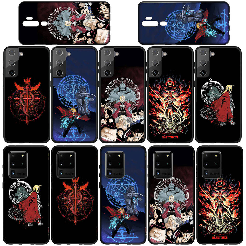 for Motorola Moto Edge 70 60 50 G54 G86 Samsung Galaxy S25 iPhone 17 16 15 Redmi Note 14 13 Pro Max Phone Case Cartoon Fullmetal Alchemis Elric Edward
