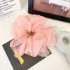 Summer Organza Silk Scrunchies Elastic Hair Bands for Women Fashion Hair Rope Ponytail Holder Ties Girl Hair Accessories