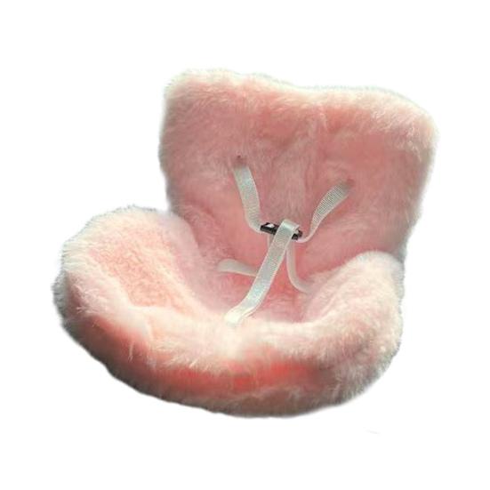 Car Safety Seat for Dolls Decorative Sofa Seat with Furry Cushion And Headrest for Car Air Vents Decor To Display Doll Toy