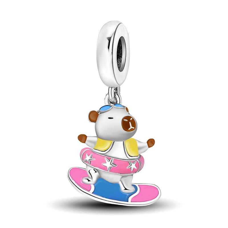 Медно-розовый фен-коала, подвеска-шарм «Оленёнок» для женщин, браслеты «Сделай сам», высококачественная персонализированная изысканная бижутерия