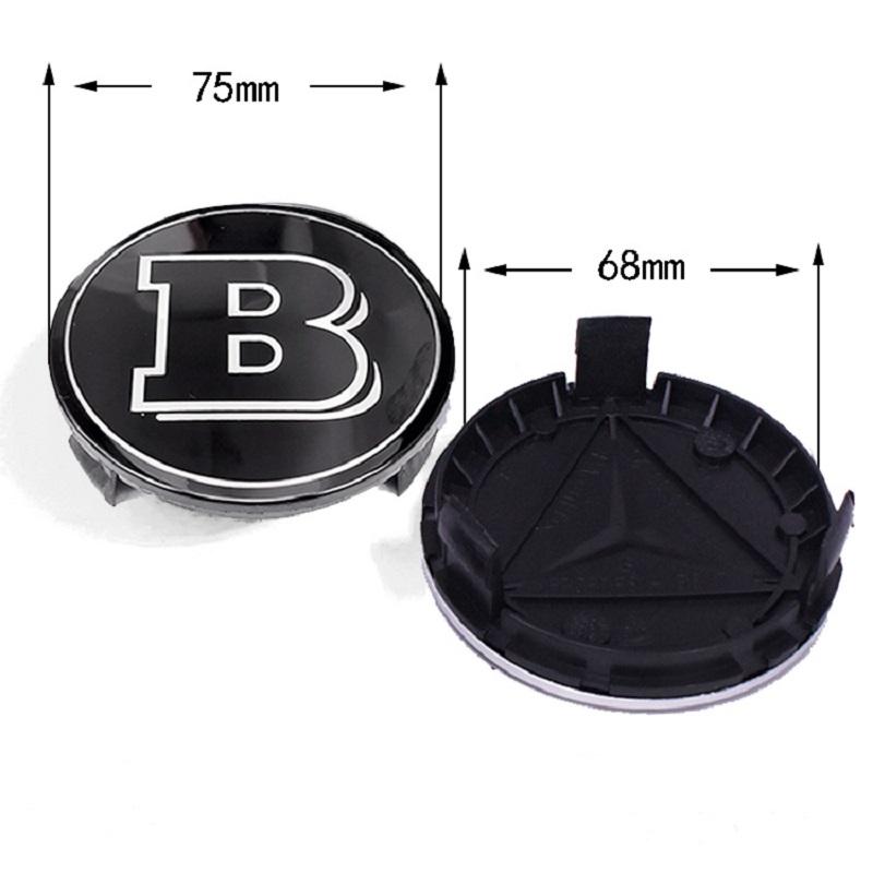 4 шт. 75 мм Эмблема автомобиля с логотипом Brabus Колпак центра ступицы колеса Аксессуары Для Mercedes Benz AMG Apple W204 GLA GLC CLA W205 W203 W206