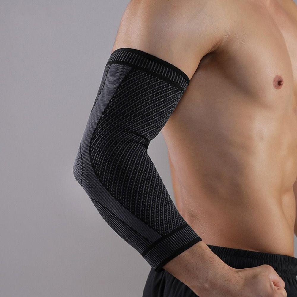 Spandex Fitness Elbow Brace Wear-resistant Breathable Arm Pad Compression Arm Sleeves Women Men