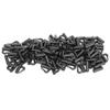 120Pcs Clevis Rotates Spinner Snaps Black Fishing Tackle Fast Change Accessories