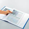 KOKUYO File Clear Book Basic Fixed Type Side Throw A4 40 Pockets Blue La-B220B