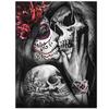 New Full Round Drill 5D DIY Diamond Painting "Girl Kiss Skull Couples" Embroidery Cross Stitch 5D Home Decor Gift