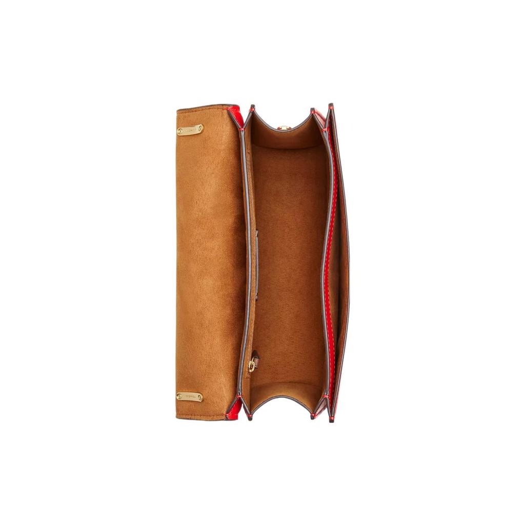 COACH Morgan Square Calfskin Small Square Bag, Shoulder Bag, Crossbody Bag Medium Women's Red CM090-IMRZP