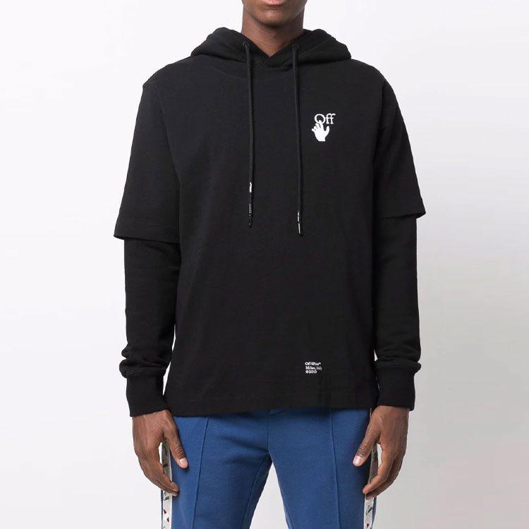 OFF WHITE Свитшот Мужской Черный FW21 OMBB087F21FLE0051001