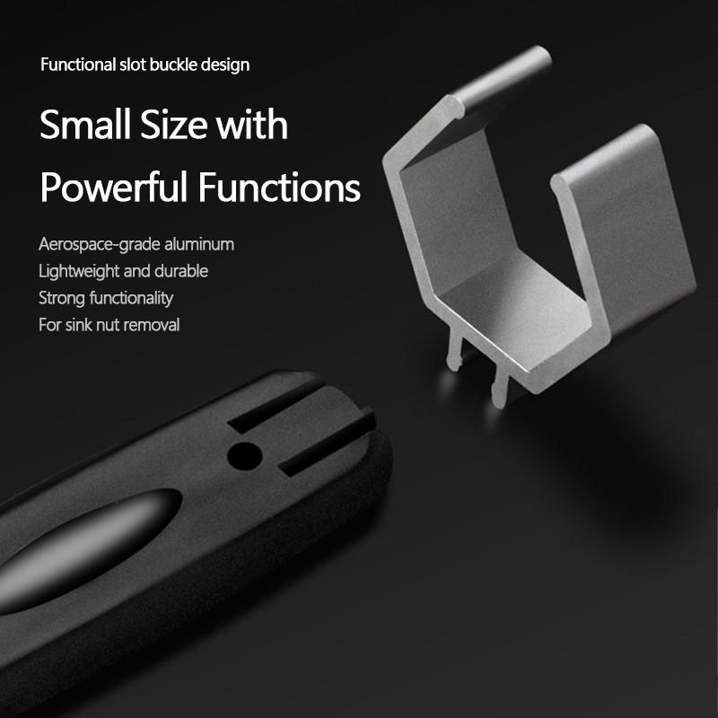 Многофункциональный ключ Регулируемый большой гаечный ключ 80 мм Гаечный ключ Раковина Гаечный ключ Кран Канализационные водопроводные трубы Инструменты для ремонта сантехники