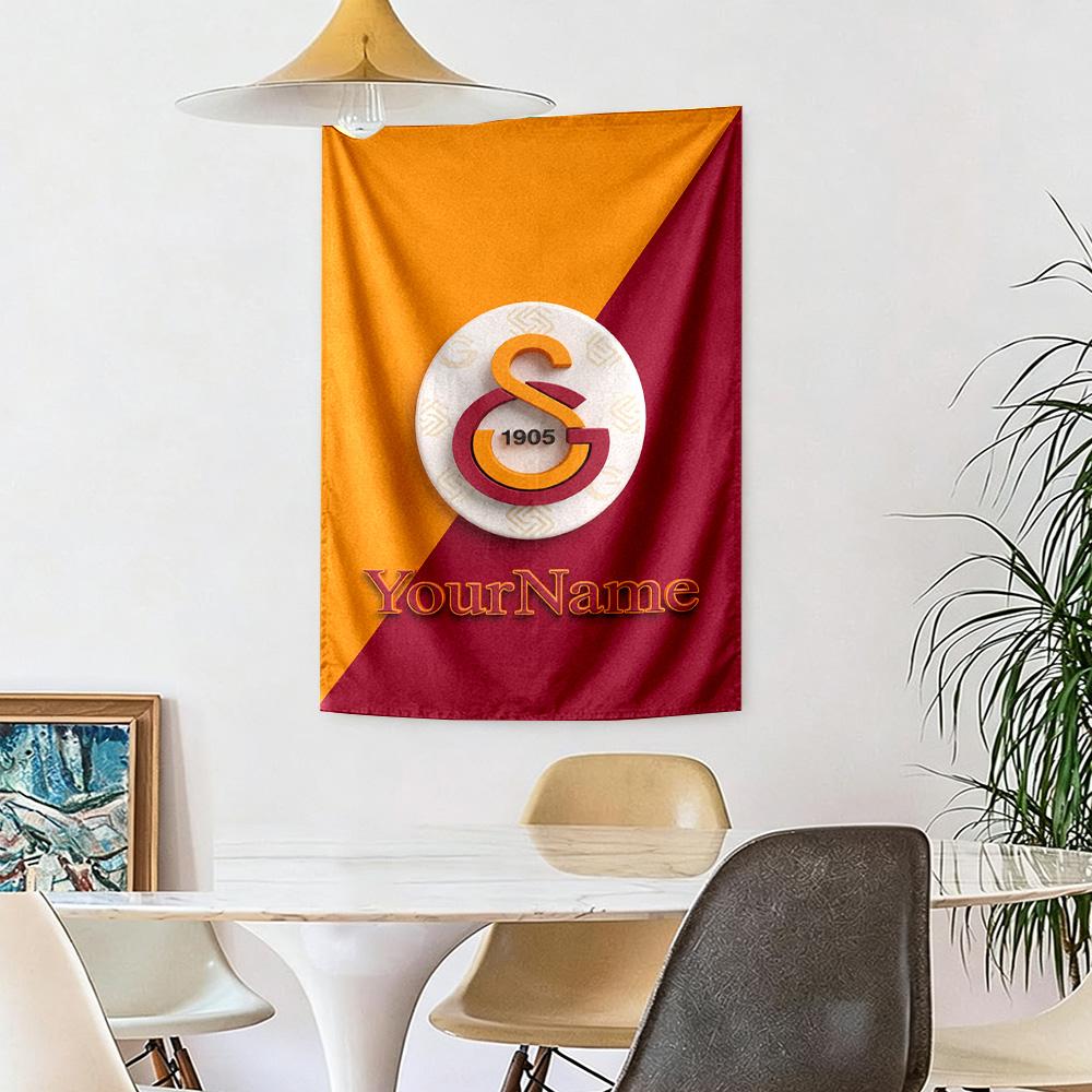 Galatasaray Custom Your Name Wall Decor Tapestry Art For Pet Memorial Birthdaywedding Party Backdrop Family Gift