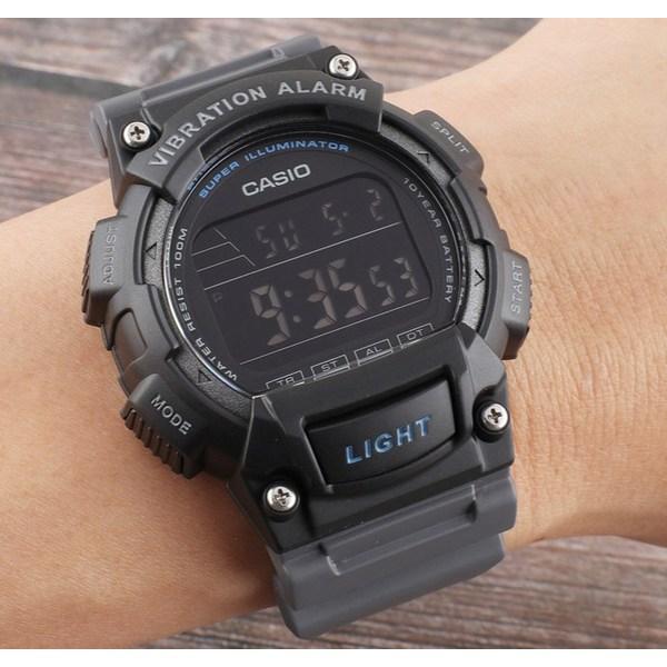 Casio Men's 100m Waterproof Vibration Alarm Soldier Watch W-736H-8B