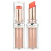 L'Oréal, Glow Paradise, Night-in-Lipstick, Peach Charm 140, Lipstick 1