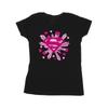 DC Comics Womens/Ladies Superman Pink Hearts And Stars Logo Cotton T-Shirt
