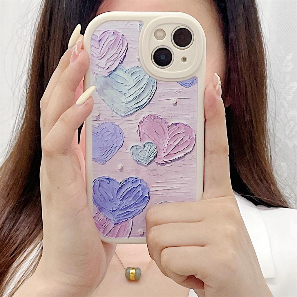 Картина маслом, красочный узор с улыбкой, мягкий корпус из ТПУ, модный чехол для телефона для iPhone, Samsung Vivo, Xiaomi Oppo Infinix