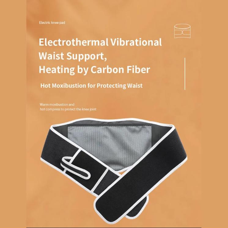 Electric Heated Waist Massager Hot Belt Pad Back Anti Pain Relief USB Vibration Lumbar Band Heating Protector Support Therapy