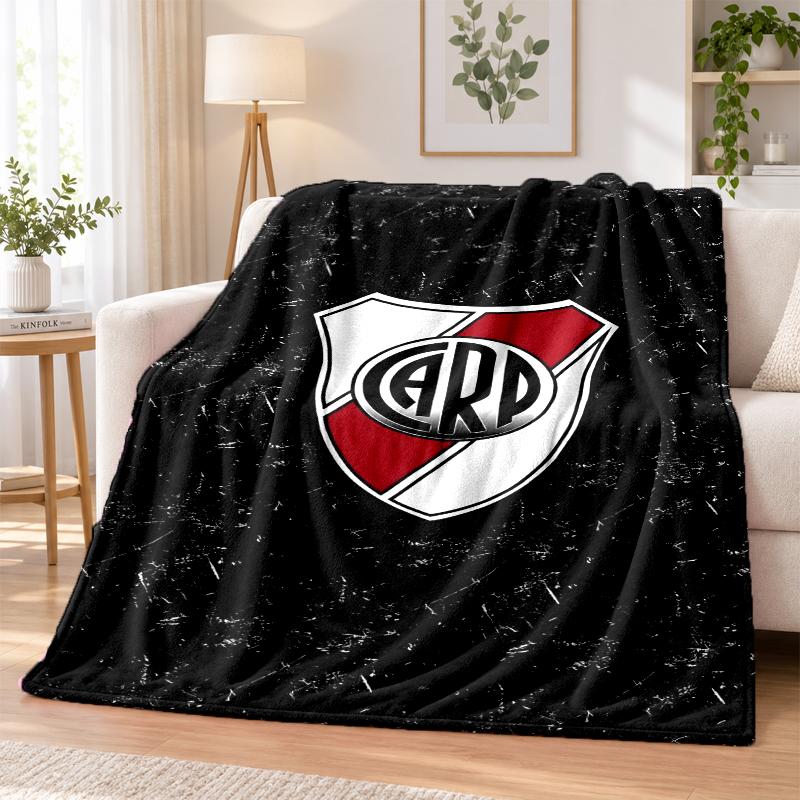 River Plate Flannel Throw Blanket Soft Warm Cozy For Sofa Bed Indoor Home Bedroom Use