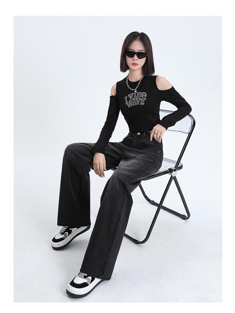 Женские джинсы с высокой талией и широкими штанинами: Новые весенние модели для фигур типа «груша», свободные и стройные, модели длиной до пола.