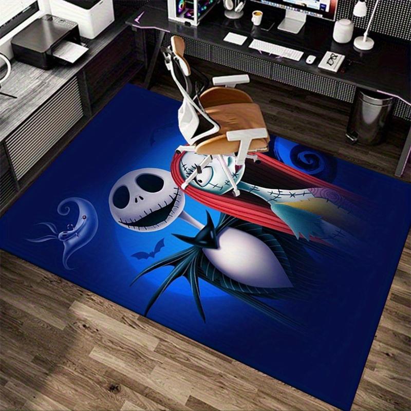 1pc. Halloween Theme Nightmare Before Christmas Jack & Sally Decorative Rug for Home Office Chair Cover Outdoor Giftz041020