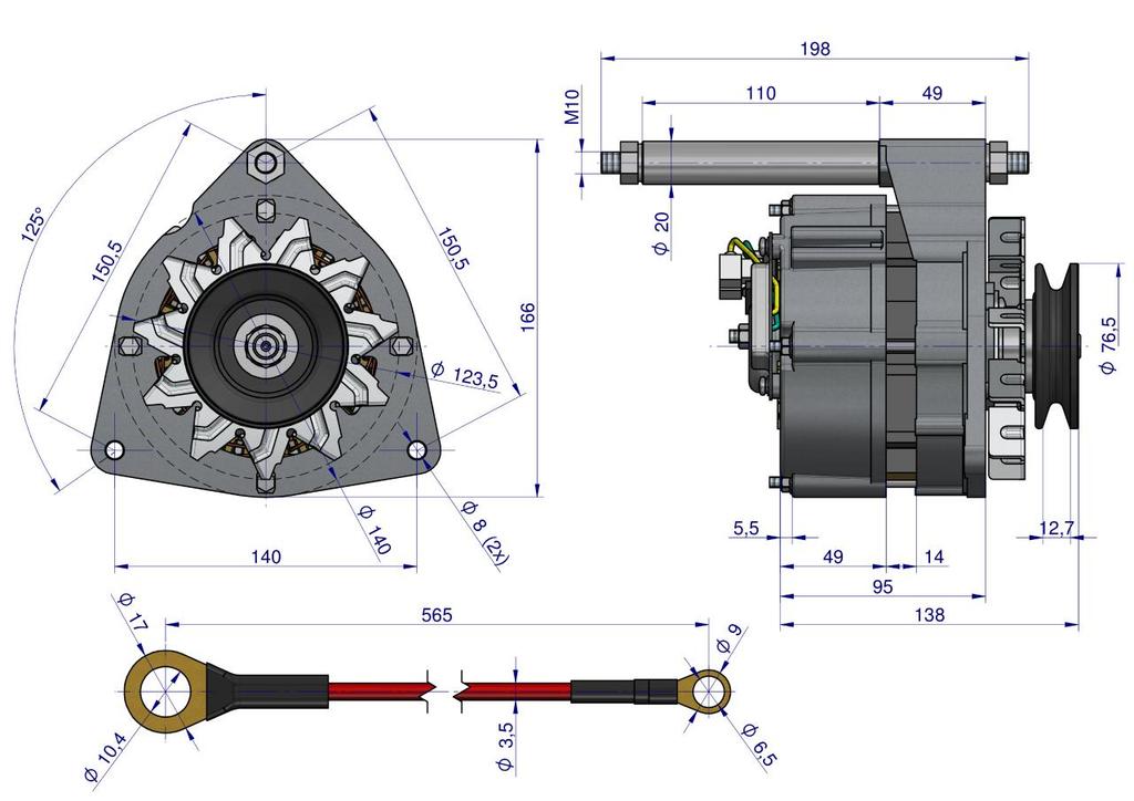 Alternator Kompletny C-330 72A Expom Kwidzyn Eu