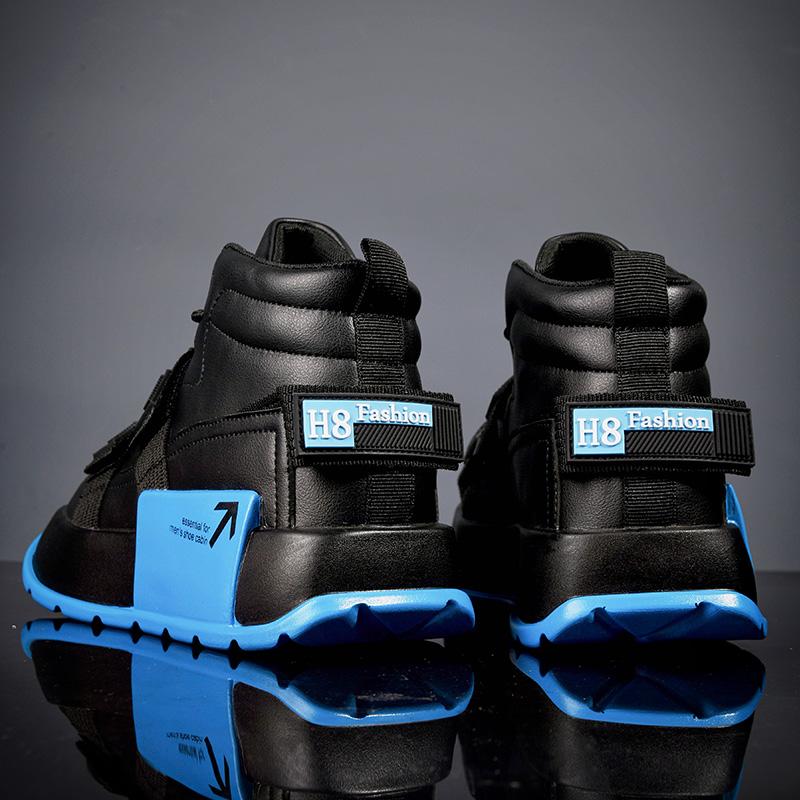 Новые модные брендовые высокие мужские туфли для отдыха на открытом воздухе, повседневные кроссовки для мотоциклистов на толстой подошве, удобная мужская дизайнерская обувь