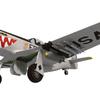 3D assembly model paper craft fighter jet 1/33 scale (P-51D mustang bomber version)