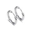 Серьги-кольца унисекс из хирургической стали 316l серебристого цвета диаметром 10 мм