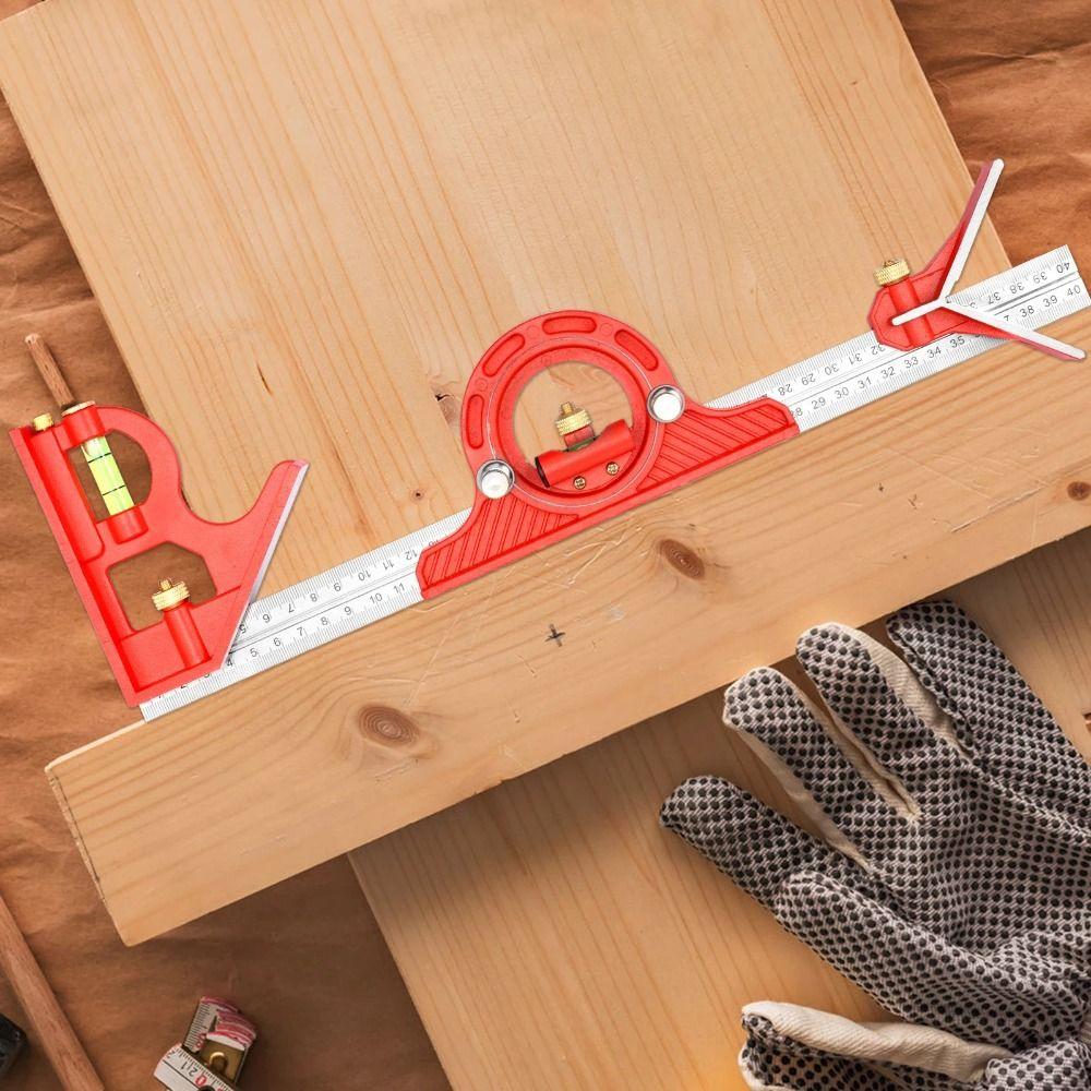 Adjustable Square Angle Ruler 400/600mm Angle Protractor Tools Set  Carpenter