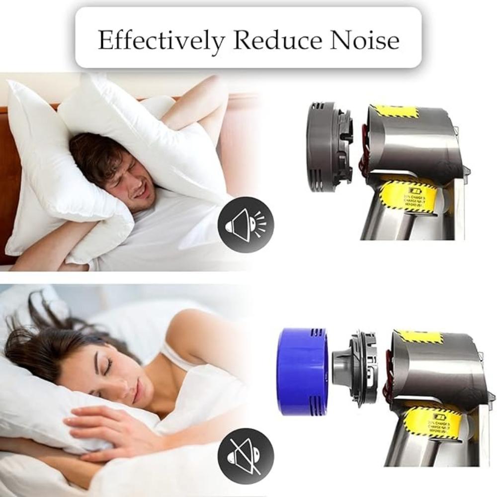 Compatible For Dyson V7 V8,Motor Back Cover & HEPA Filter Vacuum Cleaner Replacement Kit Spare Parts