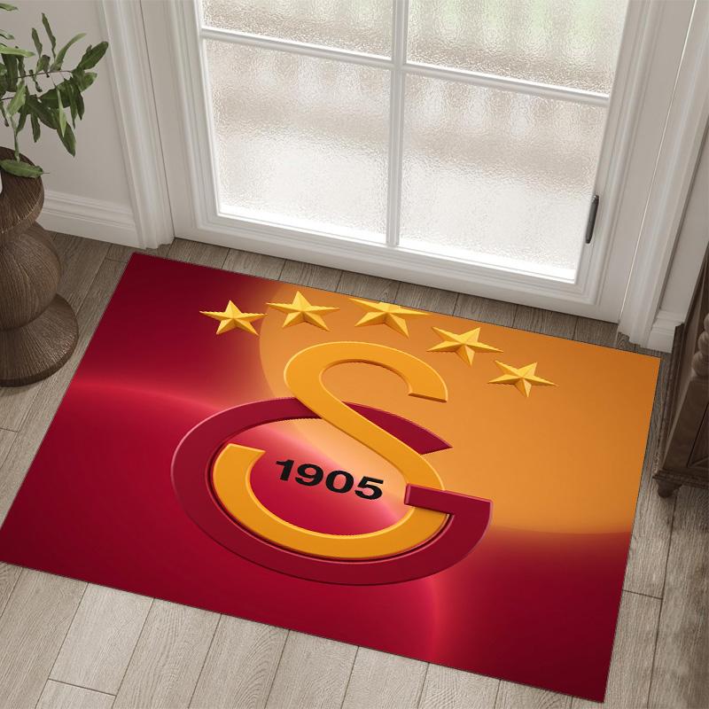 Дизайн Galatasaray FC Хрустальный Велюровый Ковер Уютный Не?Нескользящий ковер с принтом для спальни, гостиной, прихожей