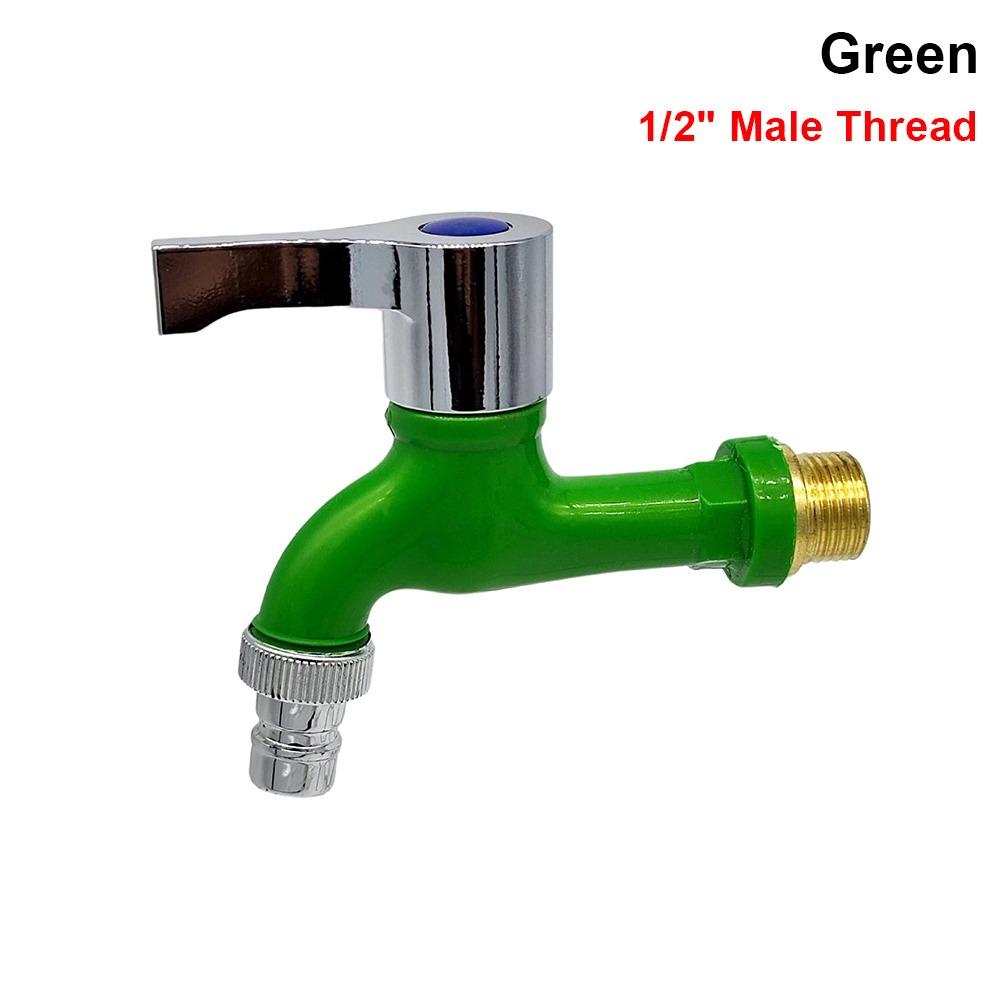 1Pcs 1/2" Male Washing Machine Faucet Wall Mounted Water Hose Quick Connector Garden Balcony