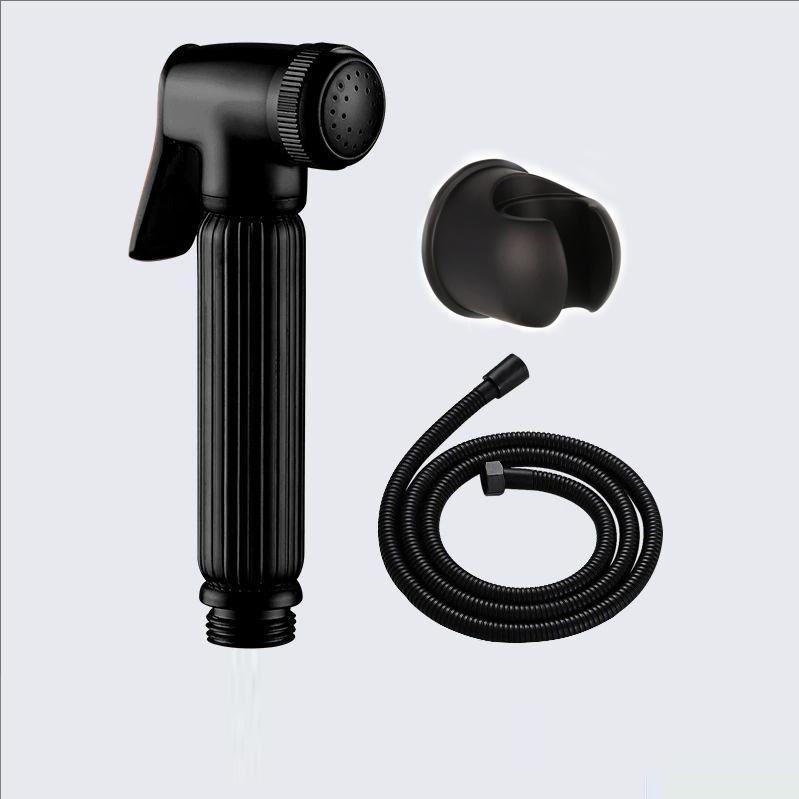 Хромированный Душевой Спрей-Биде для Ванной Комнаты Туалетный Ручной Спрей Золотая Латунь Набор Биде для Унитаза Душевой Спрей-Биде Самоочищающийся Душ Черный