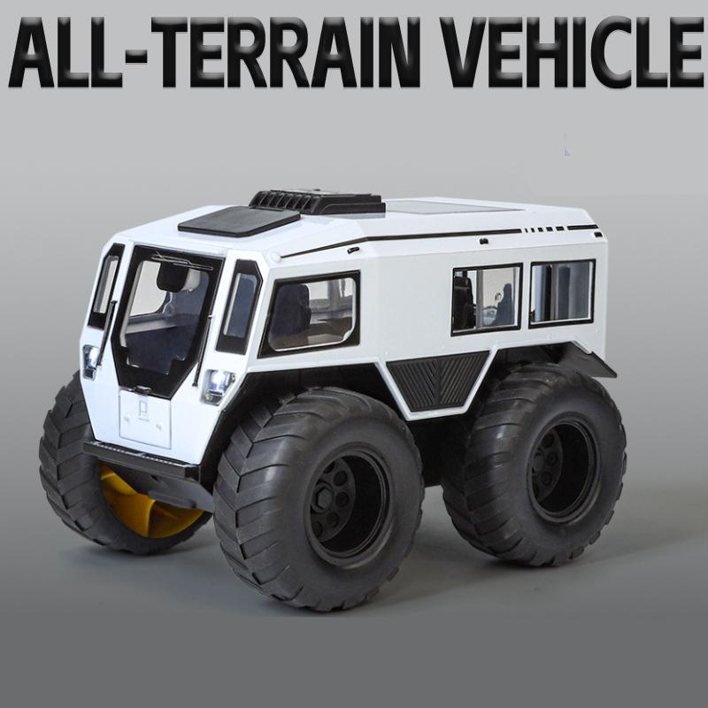 1:24 Sherp Alloy Модель Грузовика Квадроцикла Литьевой Металл Внедорожные Транспортные Средства Модель Автомобиля Звук и Свет Имитация Детская Игрушка Подарок