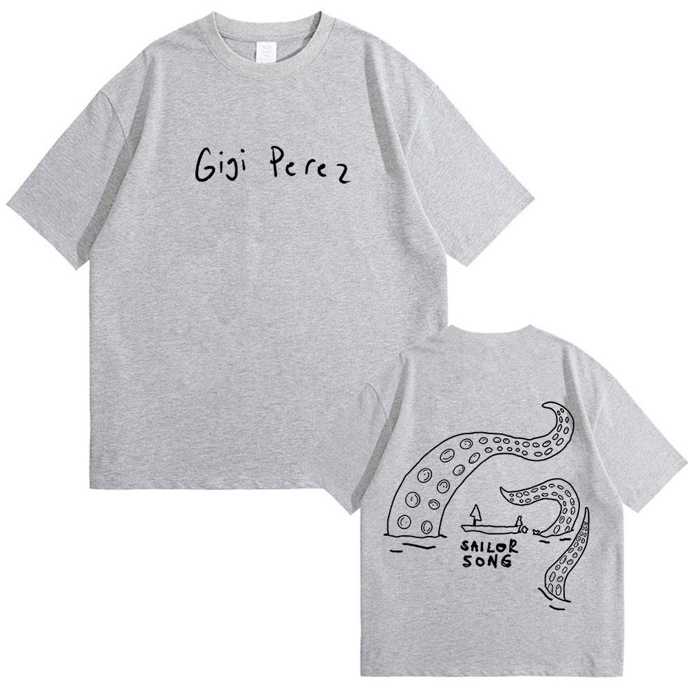 Gigi Perez Sailor Song Tour 2025 New Album TShirt Unisex Women Vintage Aesthetic T Shirt Fashion High Quality Cotton T Shirts Tops