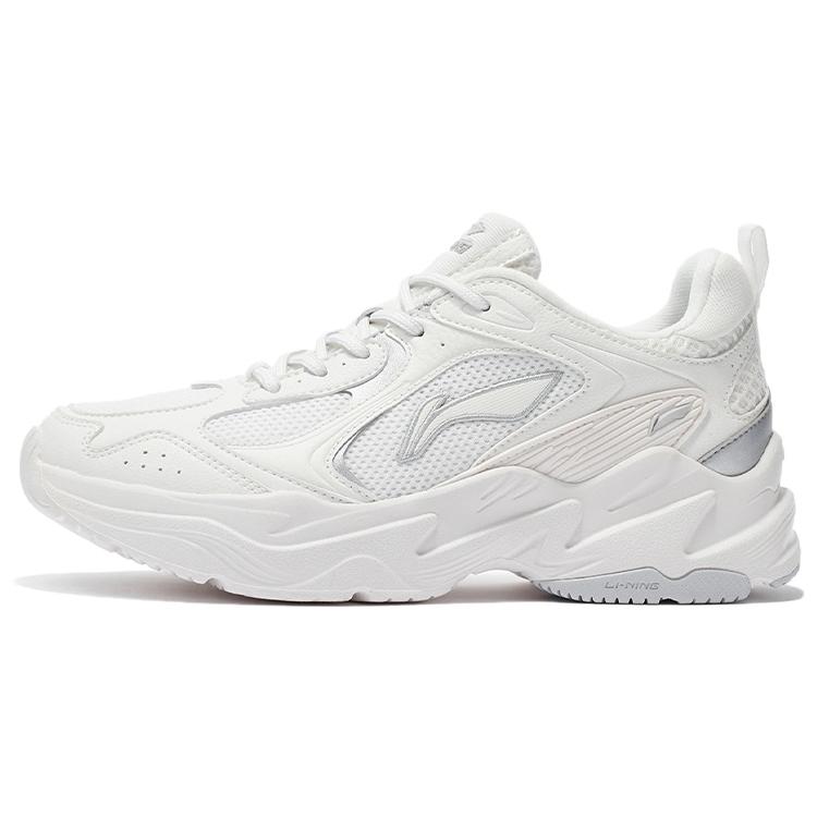 Коллекция Li Ning для бега Амортизация Нескользящие Износостойкие Низкие Беговые кроссовки Женские Белые ARLS008-3