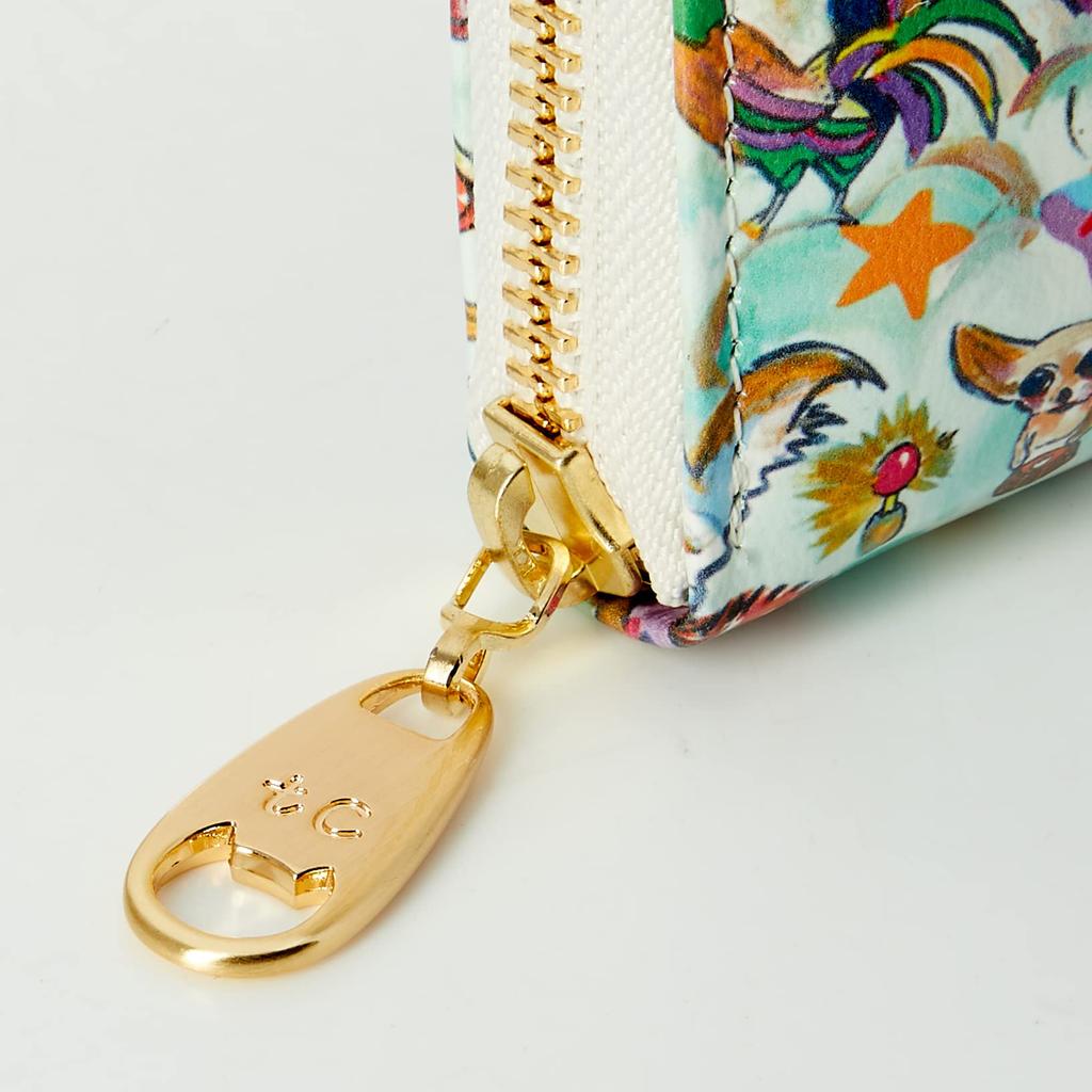 Длинный кошелек держатель для связок Лесные животные [Tsumori Chisato] женский