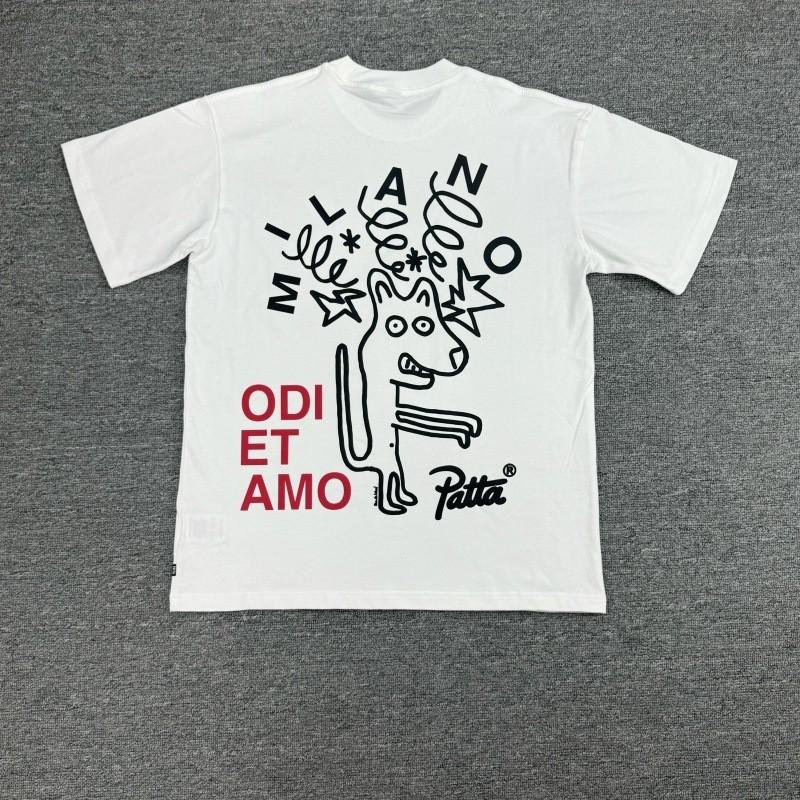 PATTA Streetwear Unisex Loose Fit Cotton Tee With Fun Graphic Print Casual T-Shirt Teens Adults