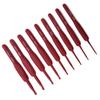 9Pcs Ergonomic Crochet Hook Sweater Sewing Thread Red Handle Craft Accessories Knitting Tools