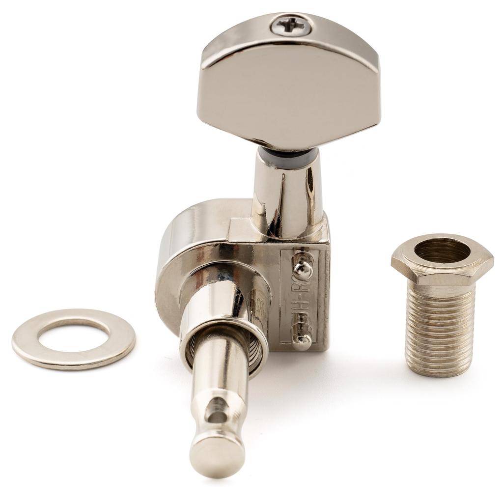 Musiclily Pro guitar tuning square for electric nickel 6-in-line 2-pin pegs, (SQ), Stratocaster/Telecaster guitars, finish.