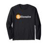 Футболка с длинным рукавом «Биткоин-миллиардер Криптовалюта BTC Миллионер»