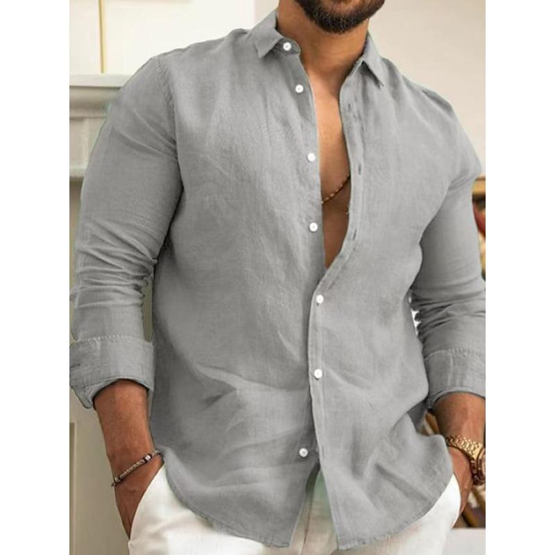 Мужская рубашка с бахромой на пуговицах