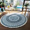 Cotton Linen Tassel Carpet for Living Room Prayer Floor Mat Boho Ethnic Round Carpet Rugs For Home Kids Macrame Anti Slip Carpet
