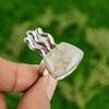Natural Fossil Coral Gemstone Promise Ring Size 9 925 Sterling Silver For Women