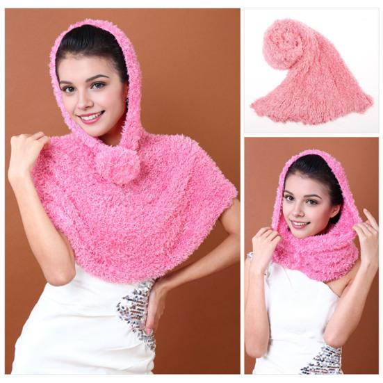 Женский шарф, яркий цвет, толстый плюшевый шарф, для путешествий на открытом воздухе, пляжа, многофункциональный, универсальный